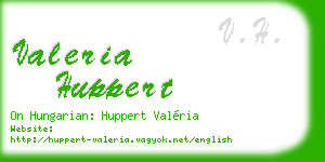 valeria huppert business card